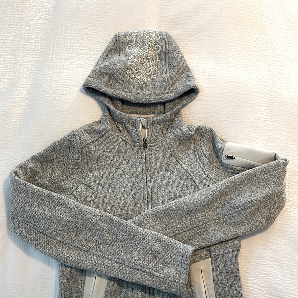 Athleta zip up sweater - Heather gray - women’s small
